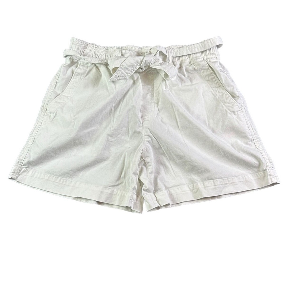 Ralph Polo Lauren Wild Fable White Paper Bag High-Waist Linen Shorts